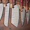 Heritage Damascus Knife Set 6 Handmade Full Tang Chef Blades With Hardwood Handles 3
