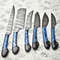 Elite Damascus Steel Chef Knives 6Piece Custom Handmade Hardwood Handle Set 1