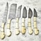 Premium Damascus Steel Knife Set 6Piece Artisan Full Tang Hardwood Collection 1