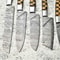 Signature 5Piece Damascus Steel Chef Knife Set Forged Hardwood Handles 3