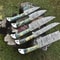 Heritage Twist Damascus Steel Knife Set Lot Of 5 Chef Knives With Hardwood Handles 2