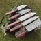Premium 5Piece Twist Damascus Steel Knife Set Full Tang Chef Camping Blades 2