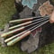 Hand Forged Twist Damascus Steel Chef Knife Set 5Piece Hardwood Handle Lot 1