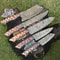 Custom Twist Damascus Chef Knife Set Lot Of 5 Handmade Hardwood Handle EDC Collectibles 2