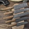 Handcrafted Twist Damascus Chef Knife Bundle 5Piece Hardwood Full Tang 2