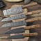 Handcrafted Twist Damascus Chef Knife Bundle 5Piece Hardwood Full Tang 0