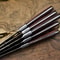 Lot Of 5 Damascus Twist Steel Knives Walnut Handle Full Tang Chef Blades 1