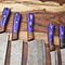 Traditional Damascus Chef Knives Walnut Handle Set Of 5 Collector 2