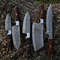 5pcs Handmade Damascus Steel Chef Knife Set Forged Kitchen Knives Custom Full Tang Culinary Tools 2