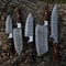 5pcs Handmade Damascus Steel Chef Knife Set Forged Kitchen Knives Custom Full Tang Culinary Tools 2