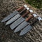 Authentic Damascus Steel Chef Knife Set Of 5 Handmade Full Tang Blades 0