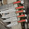 Custom 5 Piece Damascus Steel Chef Knife Set Forged Kitchen Cutlery Collection 0