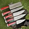 Professional Handmade Damascus Chef Knife Set 5pcs Forged Kitchen Tools 2