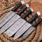 Custom Handmade Damascus Steel Chef Knife Set Hand Forged Kitchen Knives 0