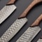 Custom Handmade 5pcs Damascus Kitchen Knife Set Forged Chef Collection 1
