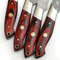 Professional Handmade Damascus Steel Steak Knife Set 4pcs Utility Chef Knives 1