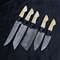 Luxury Hand Forged Damascus Steel Chef Knife Set 5 Piece Kitchen Tools 0