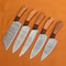 Custom Forged Damascus Steel Kitchen Knife Set Premium Handmade Chef Set 0