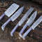 Professional Hand Forged Damascus Steel Chef Knife Set 5pcs Kitchen Cutlery 1