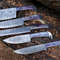 Professional Hand Forged Damascus Steel Chef Knife Set 5pcs Kitchen Cutlery 2
