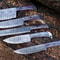 Professional Hand Forged Damascus Steel Chef Knife Set 5pcs Kitchen Cutlery 2