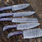 Professional Hand Forged Damascus Steel Chef Knife Set 5pcs Kitchen Cutlery 3