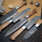 Authentic Forged Damascus Steel Knife Set 5pcs Professional Chef Knives 2