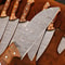 8 Pcs Handmade Damascus Chef Knife Set Forged Steel Kitchen Cutlery Collection 2