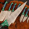 Damascus Steel Chef Knife Set Of 8 Handmade Forged Kitchen Collection 2