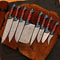 Handmade Damascus Steel Knife Set 8 Pc Forged Chef Cutlery Collection 0