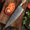 Custom Handmade Damascus Steel 7pcs Professional Chef Knife Set With Leather Bag Kitchen Culinary 1