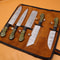 Durable Handmade Damascus Steel Chef Knife Set With Wood Finish Handles 2