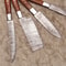 Artisan Handmade Damascus Steel Knife Set Professional Wood Handle Blades 2
