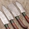 Genuine Damascus Steel Chef Knife Set Hand Forged Full Tang Knives 1