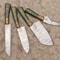 4pc Damascus Steel Chef Knife Bundle Wood Handle Handmade Set 2
