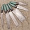 Professional Damascus Chef Knife Set Of 6 Engraved Bone Handle Kitchen Knives 1