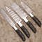 Damascus Steel Chef Knife Set Professional 4pc Kitchen Knives With Wood Handles 0