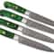 Chef Knife Set Professional 4pc Kitchen Knives With Wood Handles 0