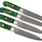Chef Knife Set Professional 4pc Kitchen Knives With Wood Handles 0