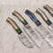 Custom Handmade Damascus Steel Chef Knife Set Wood Handle Professional Kitchen Knives 2