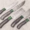 Custom Handmade Damascus Steel Chef Knives Set Premium Wood Handles 2