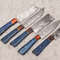Damascus Steel 5 Pcs Chef Knife Set Handmade Wood Handle Kitchen Knives 1