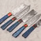 Damascus Steel 5 Pcs Chef Knife Set Handmade Wood Handle Kitchen Knives 1