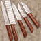 Custom Handmade 5 Pcs Damascus Steel Knife Set Durable Chef Knives 0