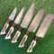 Hand Forged Damascus Steel Chef Knife Set 5 Pc Professional Kitchen Essentials 0