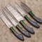 Master Chef 5 Pc Damascus Steel Knife Set Handmade Wood Handle Blades 2