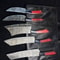 Hand Forged Damascus Steel Kitchen Knife Set Professional 5 Piece 1
