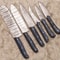MasterCraft Damascus Chef Knife Set 6 Pc Hand Forged Professional Knives 0