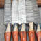 Professional Twist Damascus Chef Knife Set 9 To 13 HandForged Kitchen Knives 1