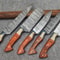 Professional Twist Damascus Chef Knife Set 9 To 13 HandForged Kitchen Knives 0
